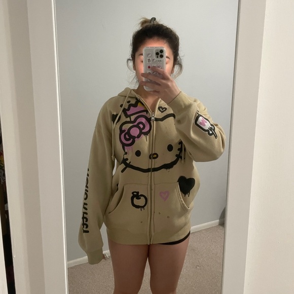 Hello Kitty x Forever 21 Jacket Zip Up Hoodie - Picture 3 of 7
